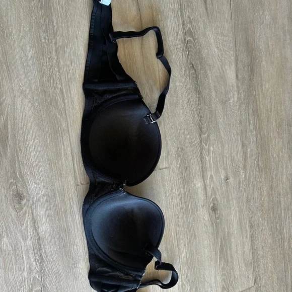 Auden Black Lace Trim Push-Up Bra - Picture 3 of 4